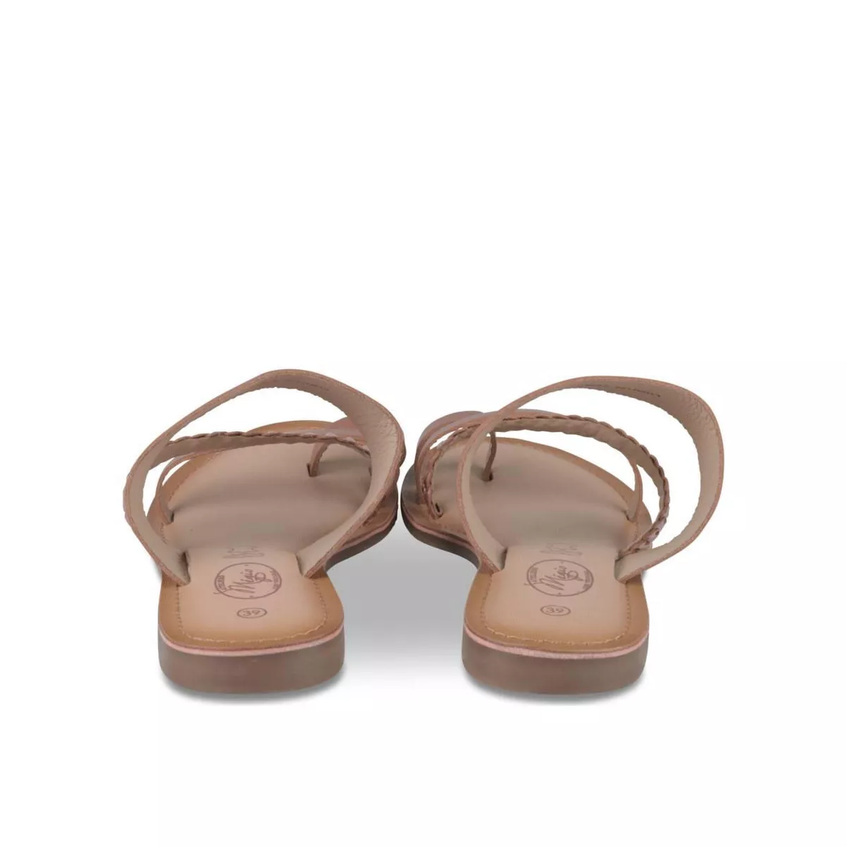 Mules COGNAC MEGIS CASUAL