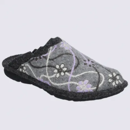 Mules Westland by Josef Seibel, mules confortables femme en laine gris| Igert Chaussures & Maroquinerie