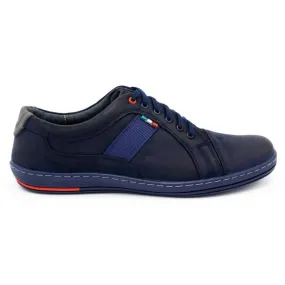 Olivier Chaussures casual homme cuir 238GT bleu marine