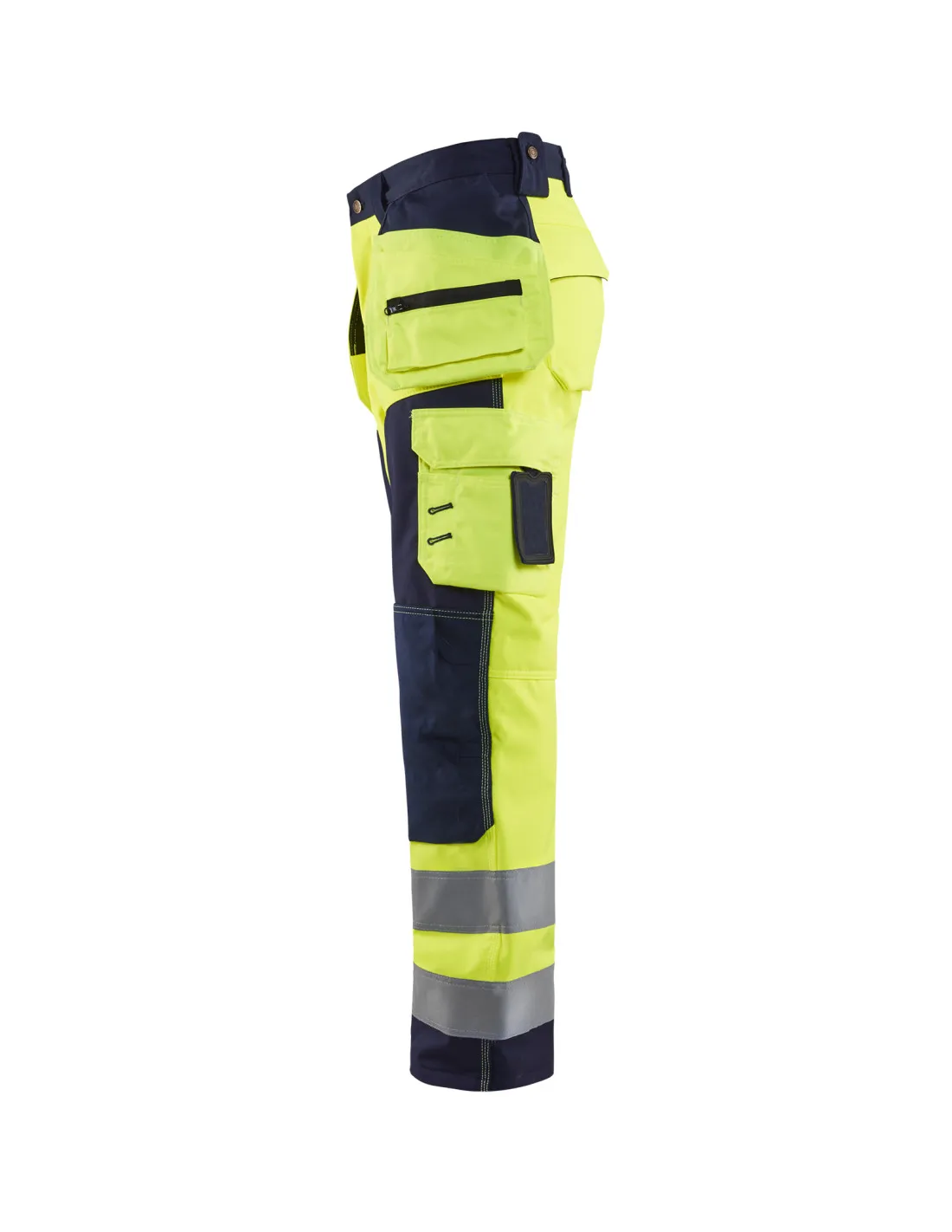 Pantalon Artisan Softshell haute visibilité Jaune fluo/Marine | 156725173389 - Blaklader