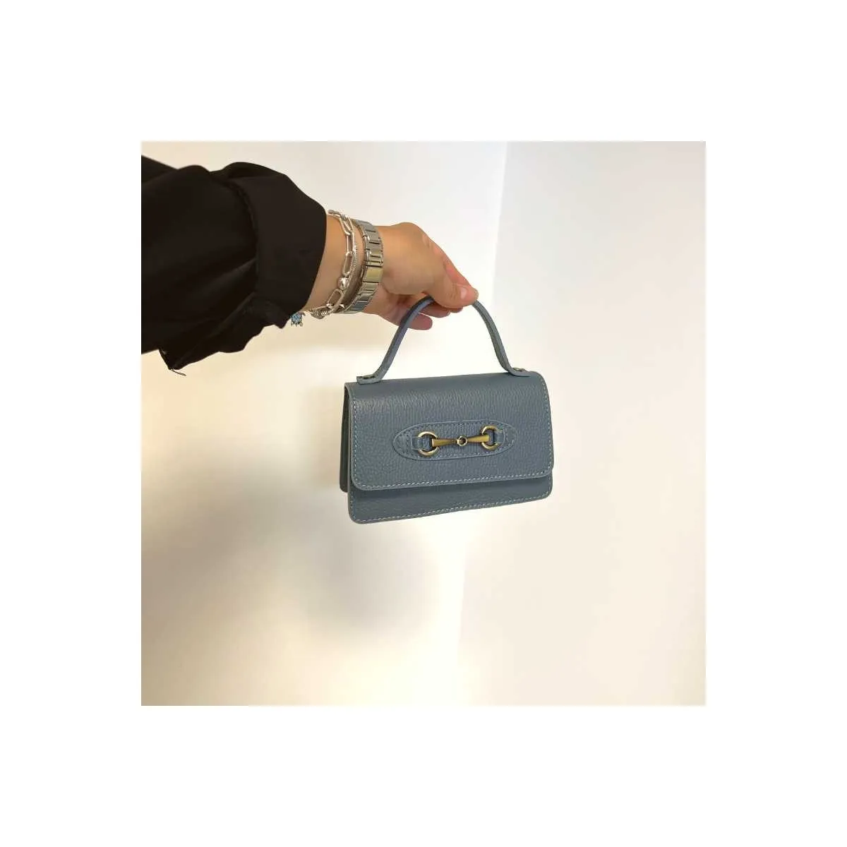 Petit sac à main en cuir pour femme - Pecari