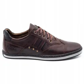 Polbut Chaussures casual homme 1801 marron foncé brun