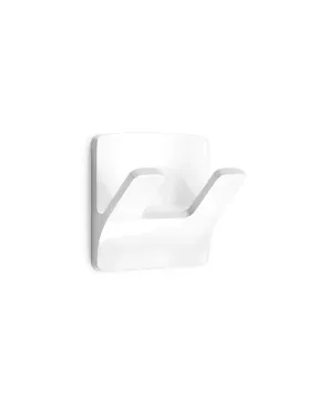 Porte-Manteaux Resistant À L'eau Modele Rama Double Blanc (BLISTER) Inofix - 66534