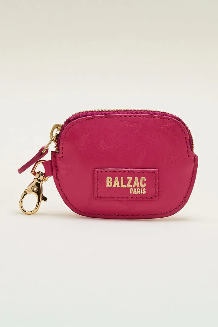 Porte-monnaie Ziggy mousqueton bisou rose