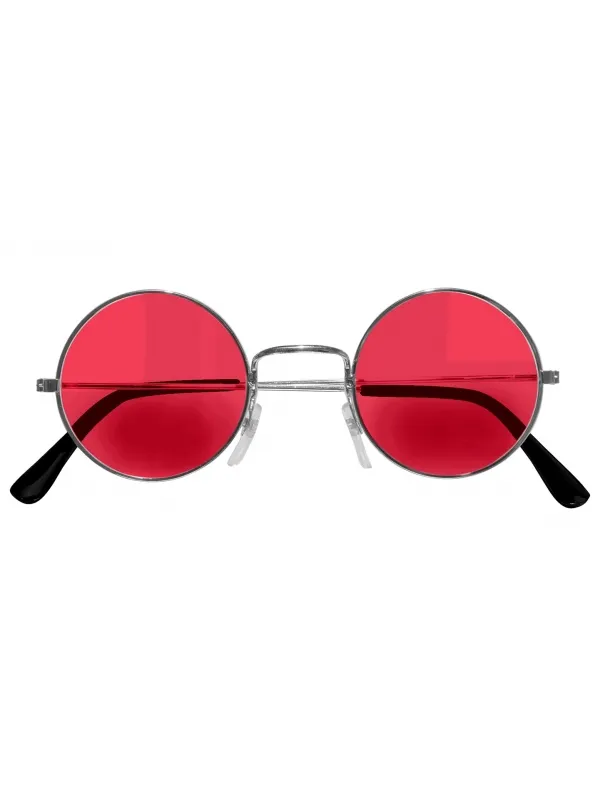Revivez l'Esprit Libre des Sixties avec les Lunettes Hippie Rouge