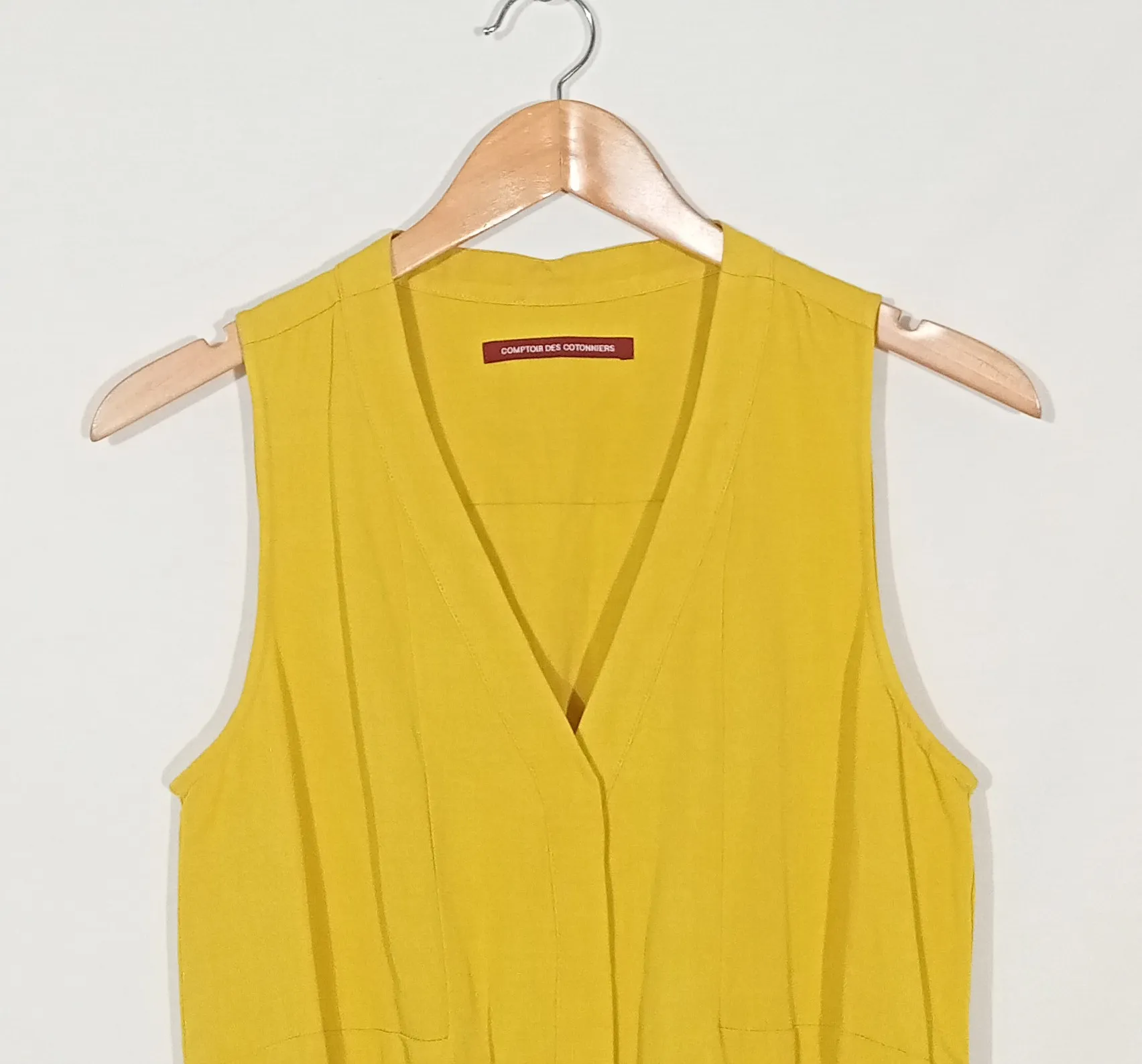 Robe droite jaune - Comptoir des Cotonniers - 36