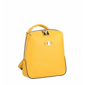 Sac à dos en cuir colza jaune | 3 Suisses