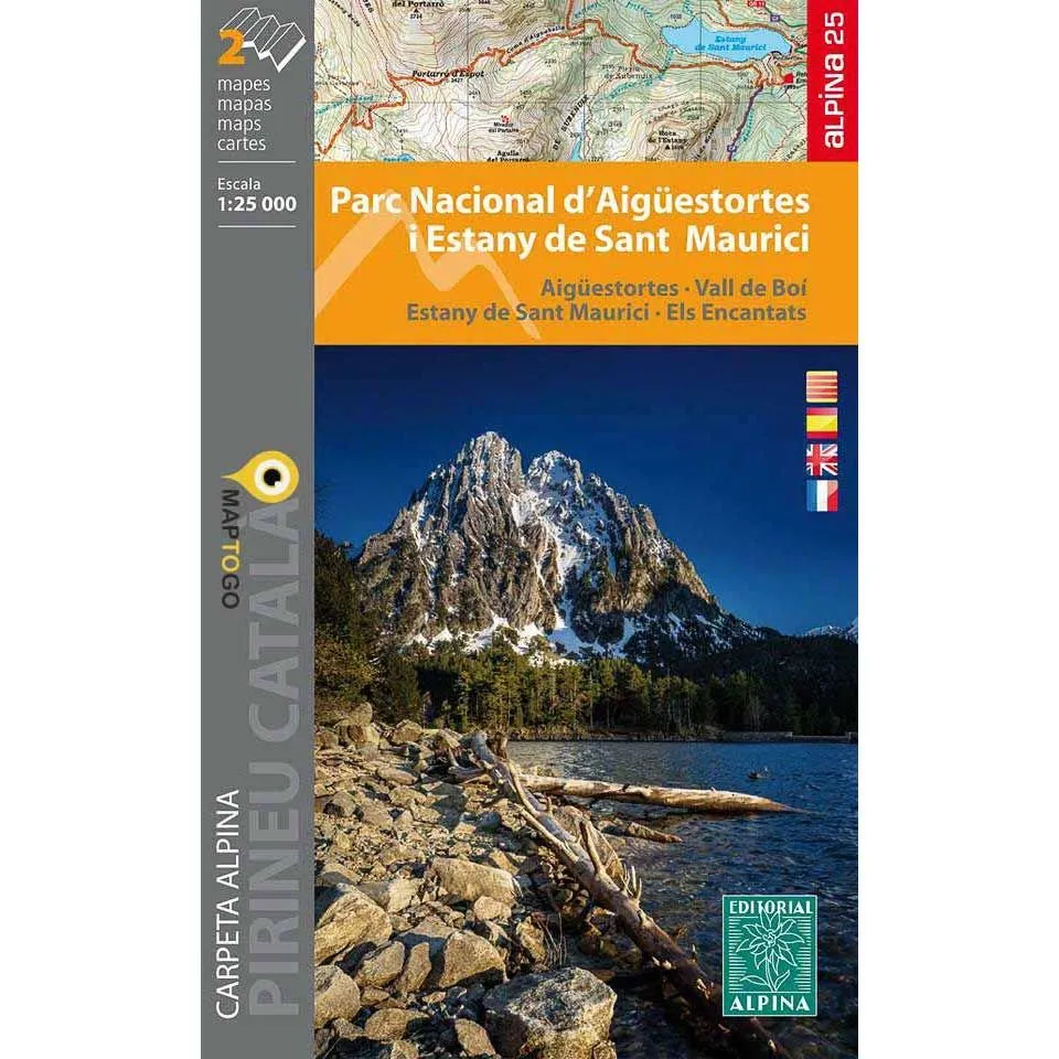 Set de 2 cartes de rando. Parc Nacional d'Aigüestortes i Sant Maurici au 1/25 000