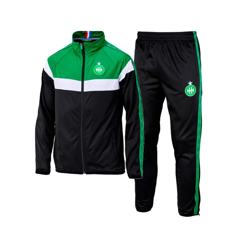 Survêtement de foot junior fans ASSE - AS Saint-Etienne, noir et vert