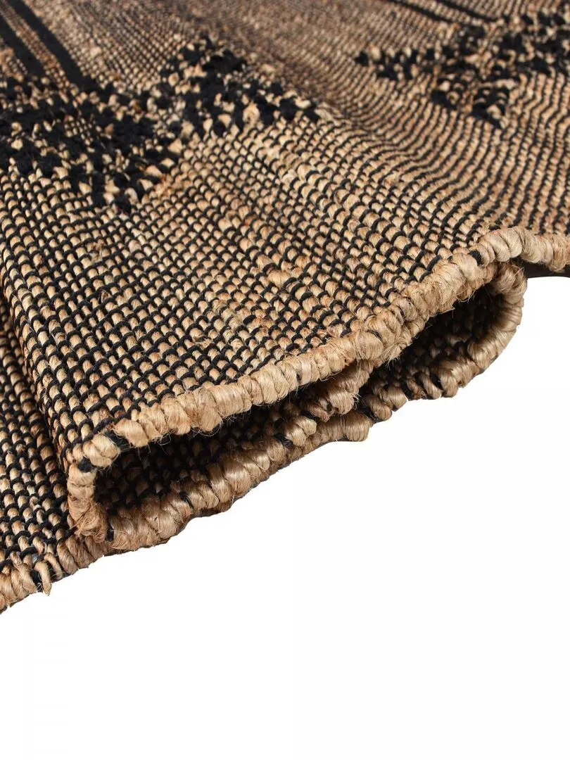 Tapis jute tissé main TLIPO Care&Fair - Gris