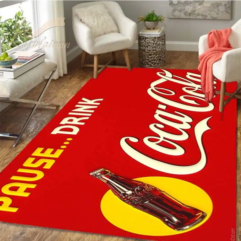 Tapis vintage tendance Coca-Cola • Vintage Univers